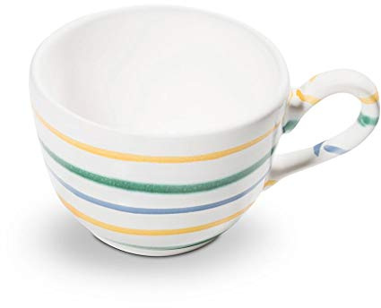 GMUNDNER KERAMIK Kaffeetasse glatt Füllmenge : 0.19 Liter Buntgeflammt Geschirr, handgemacht in Österreich
