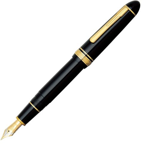Platinum Fountain Pen President #1 Black and Gold- PTB20000P-Nib: F