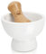 Tomorrow's Kitchen 4630160 Mortier avec pilon en Céramique Blanc 25,4 x 13,6 x 20,8 cm
