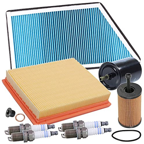 Inspektionspaket SET D 1x Ölfilter 1x Luftfilter 1x Innenraumfilter 1x Kraftstofffilter 4x Zündkerze 1x Ölablass-Schraube 1x Dichtring für Ölablass-Schraube