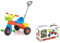Dolu My First Trike with Adjustable Parent Handle, Kids Ride On Trike Multicolored, Pedal Operated Trike with Baskets for Toys - Ideal for Children Ages 36 Months and Up