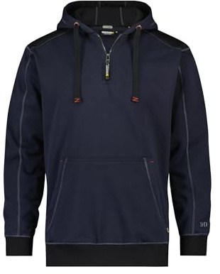 DASSY® Indy Kapuzensweatshirt - Größe M - NACHTBLAU/SCHWARZ