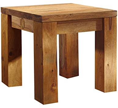MASSIVMOEBEL24.DE Hocker Sheesham braun geölt Nature Brown #108