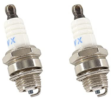 HURI 2 Stück Zündkerze für Timbertech MS-2TL-52 Motorsense Freischneider 3PS 52ccm