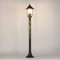 Licht-Erlebnisse Lampadaire extérieur en verre et aluminium doré antique IP44 pour jardin, hauteur 105 cm, E27, lanterne basse nostalgique, luminaire de chemin extérieur, PARIS