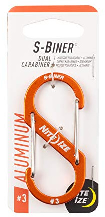 Nite Ize SBA2-03-R6 S-biner Dual Aluminum Karabiner, schwarz, 1