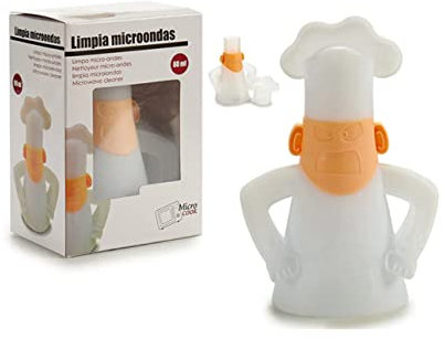 Dream Hogar Limpiador microondas, Blanco, 7,5x11,5x23cm