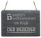 Wetterfeste Schiefertafel « Herzlich Willkommen im KLUB der RENTNER » Schild Türschild Dekoschild Geschenk Oma Opa Großeltern - Rente