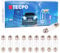 TECPO 10x Kennzeichenleuchten 38mm, 12V, 5W, CW5 Sockel, Soffitte für Innenraum- und Kennzeichenbeleuchtung, StVO-konform, robuste Qualität mit langlebiger Leistung, Kennzeichenbirnen, Innenraumbirnen