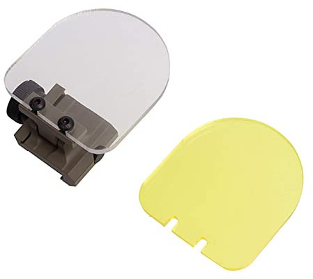 FOCUHUNTER Scope Protector - Foldable Airsoft Lens Protector Rifle scopes Red Dot Sight Tactical Scope Lens for Hunting Shooting (TAN)