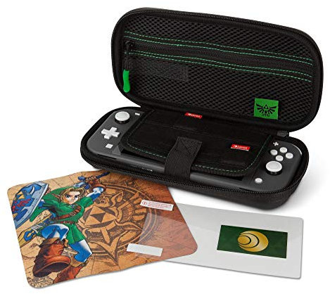 PowerA, kit di protezione per console Nintendo Switch Lite, design del personaggio Link del videogioco The Legend of Zelda