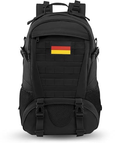 Jueachy Militär Rucksack Herren 30L Wasserdicht Molle Tactical Backpack Military Rucksack Große Kapazität Taktischer Rucksack Outdoor Wanderrucksack Trekkingrucksack für Assault Wandern Reisen Camping
