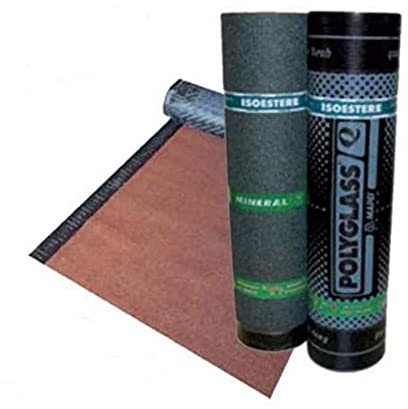 Guaina impermeabilizzante poliestere colore rosso ardesia rotolo 10m Isoestere Polyglass
