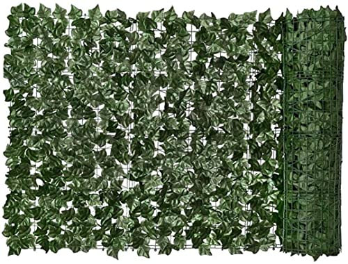 Clôture De Jardin De Feuilles Artificielles Faux Lierre Jardin Brise-Vue Fausse Toile de Fond décorative pour Jardin extérieur Balcon Faux Lierre clôture de confidentialité Mur végétal GXBCS152
