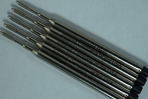 Intrepid Ersatzminen für Sheaffer-Kugelschreiber, Typ K (#99335), Schwarz, mittlere Spitze, 5 Stück