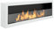Bio ethanol fireplace S-Line BOX 120cm BioFireplace 1200mm white, Wall mounted, with glass