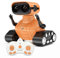 ALLCELE Robot Enfant Jouet Jouets Robots Télécommandés Rechargeables，avec Yeux LED, Musique et Sons Intéressants pour Garçons et Filles à Partir de 3 4 5 6 7 8 Ans Cadeau D'anniversair(Orange)