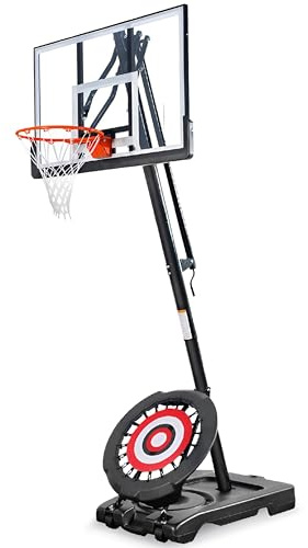 IE Sports Portable Basketball Hoop w/ 44 Backboard & Rebounder