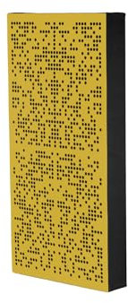 IG Acoustics AbsorbFuser - 100 x 50 x 11 cm - Absorbeur acoustique - Panneau hybride - Absorbeur de bruit - Jaune