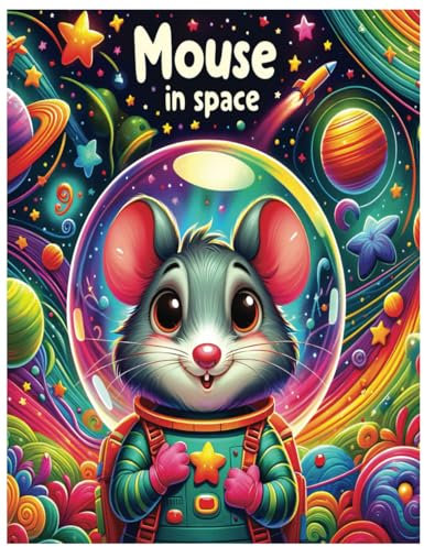 Mouses in Space Coloring Book: A Whimsical Coloring Journey Through the Cosmos - Fun and Creative Space-Themed Mouse Illustrations for Coloring | 60 ... for anxiety, stress relief and mindfulness