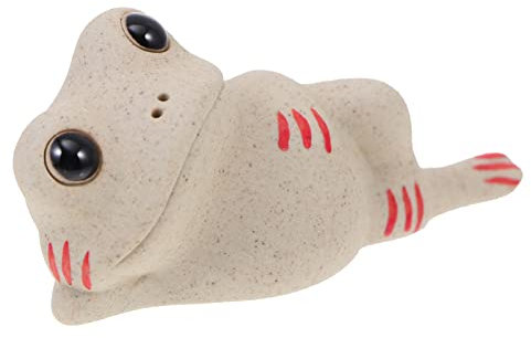 Zerodeko 1pièce Frog Shape Tea Pet Ornament Decorative Household Adornment for Tea for Unique Desk Decoration