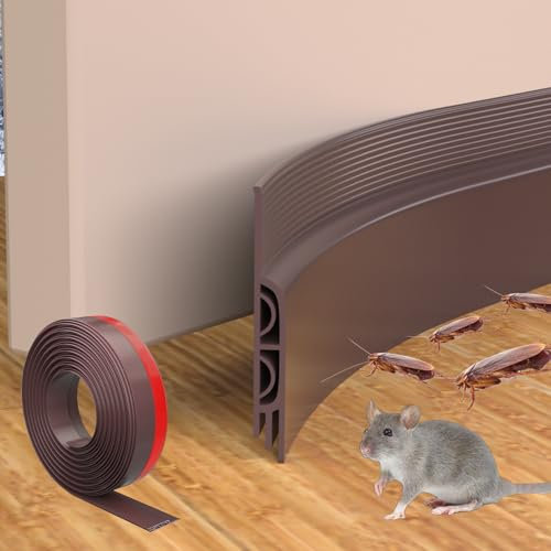 78inch Brown Draft Excluder for Doors,Self Adhesive Draught Excluder for Bottom of Door,Under Front Door Draft Excluder Sealing Strip