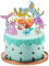 OSDUE Decoración para Tartas, 8 Piezas Modelo de Sirena Decoración para Tartas de Cumpleaños, Reutilizable Decoración de Pastel de Sirena uministros para Fiestas de Cumpleaños para Niños y Niñas