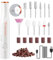 Modelones Fresa per Unghie, 13 in 1 Lima Elettrica per Unghie 25000RPM, Luci LED, Manicure e Set Pedicure, per Gel Ricostruzione Unghie, Semipermanente Unghie, Acrygel ,Togli Calli Piedi Set Manicure