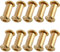 MNUPL 10pcs Brass Fastener DIY Knife Handle Screws Rivet YFS Hexagon Head Cap Screws