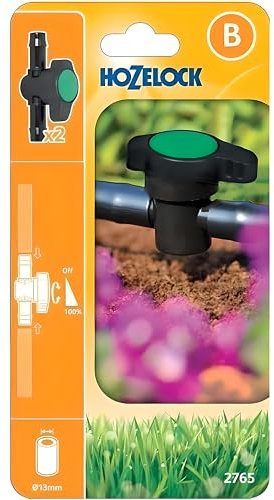 AMK® Hozelock Flow Control Valve 13mm Pack of 2 for Micro Irrigation Water Garden Hose Gardening Plants Home Watering System