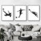 Herfair 3 Stück Moderne Bunt Fußball Poster Set, Schwarz und Weiß Kunstdruck Bilder, Kinderzimmer Wohnzimmer Wandbilder Wanddeko für Teenager Jungen, Ohne Rahmen (Schwarz und Weiß Fußball,50x70cm)