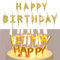 Geburtstagskerzen, Happy Birthday Kerze, Kuchenkerzen Gold, Buchstaben Kerzen Happy Birthday, Kuchenkerzen Mit Halterung, Happy Birthday Cake Topper, Dekoration Für Geburtstagsfeier