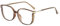 Häufig Lesebrille Damen Tragbare Mode Blaulicht Lesebrille Lesebrille MqL120 (Gold, 13X5CM)