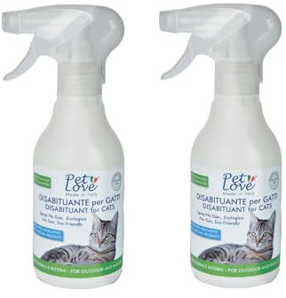 PET LOVE Spray Disabituante Repellente Anti Urina per Gatti - da Esterno o Interno - 700 ml (2 Confezioni)