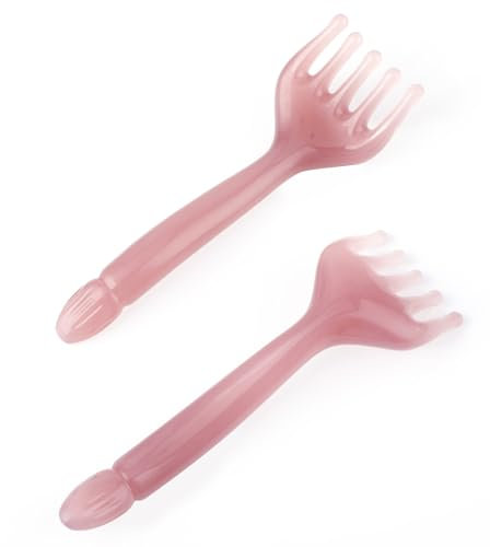 2 massaggiatori per la testa a cinque artigli pettine portatile in resina strumento per massaggio rilassante manuale portatile strumento per il rilassamento del cuoio capelluto per la festa del papà