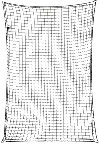 vidaXL Anhängernetz mit Gummiseil Schwarz 2,2x1,5 m PP