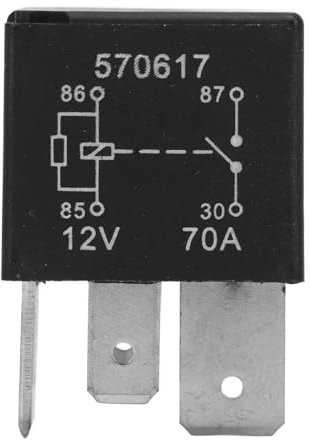 Qqmora OE Air Suspension Pump Compressor Relay, 12W 70A Long Life Use YWB500220 Overload ABS Metal for Discovery 3 4 5,relay