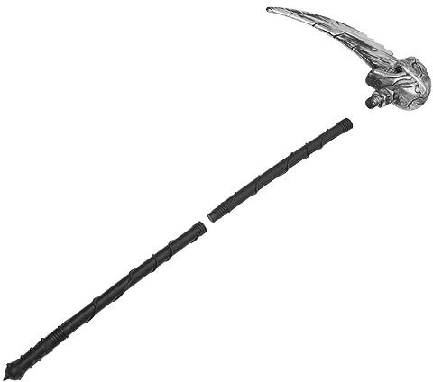LIFKOME Faucille d'halloween Fausse Faucille De Faux De La Mort Costume De Fantôme Effrayant Faux d'halloween Accessoire De Costume De Faux Accessoire De Faucille Simulé Plastique