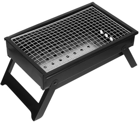 POPETPOP Barbecue Portable Pour Camping Mini Barbecue À Charbon Pliable Facile À Griller Pour Le Jardin