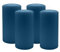 4er Set Adventskranzkerzen Petrol Blau Ø 80 x 150 mm