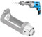 Vierkantbohrer Adapter, Quadratisch Löcher Bohrmaschine Adapter Halterung Vierkantbohrer Bohrständer Adapter, für 38mm-43mm Tischbohrmaschine Handbohrmaschine Präzises Bohren