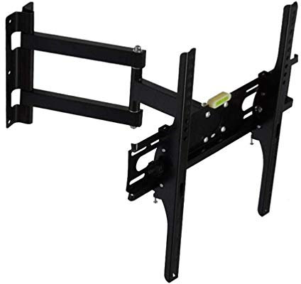 TV-Wandhalterung, voll beweglicher Einzelgelenkarm für die meisten 32-49 Zoll LED-, LCD-, OLED-, Flachbildschirm- und Plasmafernseher mit Neigungs-, Schwenk- und Drehfunktion, bis zu 77 Pfund, 400 x