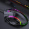 Eujgoov Kabelgebundene RGB-Gaming-Maus, 12800 DPI, 12 Tasten, Makrodefinition für Computerzubehör, ABS-Material
