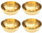 DXPETA 4 Pcs Gold Stainless Steel Dip Bowls, 3.2 Inch, Contemporary Style, Round Shape, Dishwasher Safe