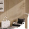 INMOZATA Acoustic Wall Panel Wood, Wood Slats Wall Panelling, 3D Wall Panels for Decorative&Sound Absorbing Acoustic Panels 2400x600mm,Oak