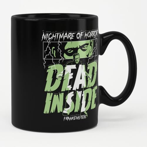 Universal Monsters Officially Licensed Dead Inside Coffee Mug (Black)