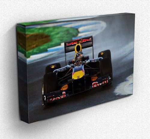 Canvas35 Sebastian Vettel Red Bull Racing Circuito De Jerez Spanien Formel 1 Supercar Grand Prix Kunstdruck auf Leinwand, gerahmt, 76,2 x 50,8 cm