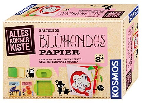 Kosmos 604202 AllesKönnerKiste Blühendes Papier. DIY-Bastelset für Mädchen und Jungen ab 8 Jahren, Set für den Kindergeburtstag