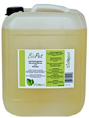 Biolopur | Geruchsneutralisierer | Geruchsentferner | Spray | Reinigungsmittel Urin, Haustier etc. 5L Konzentrat ergibt 50L Fertiglösung