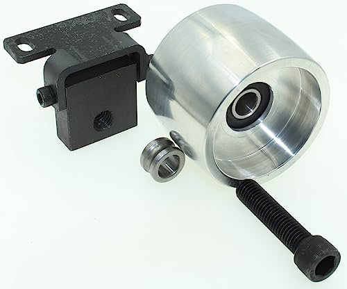 Ruota di tracciamento per smerigliatrice a nastro, con lavorazione CNC, per smerigliatrici a nastro, diametro 75 mm, larghezza 55 mm (rotella di tracciamento)